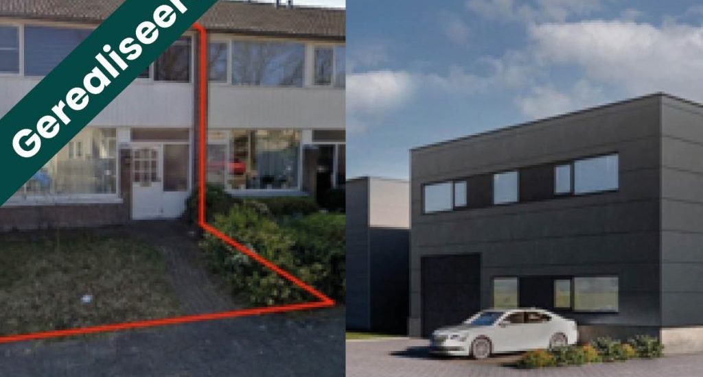 Een nieuw te bouwen bedrijfsunit met 2 eigen parkeerplaatsen voor eigen gebruik en een woning voor de verhuur